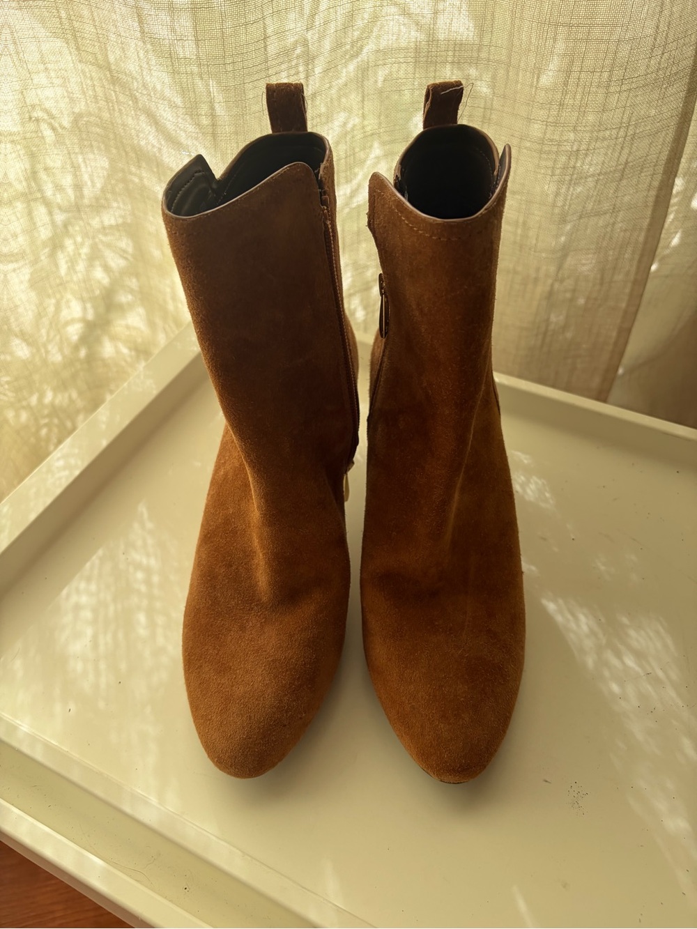 Naturalizer Women's Tan Suede Ankle Boots